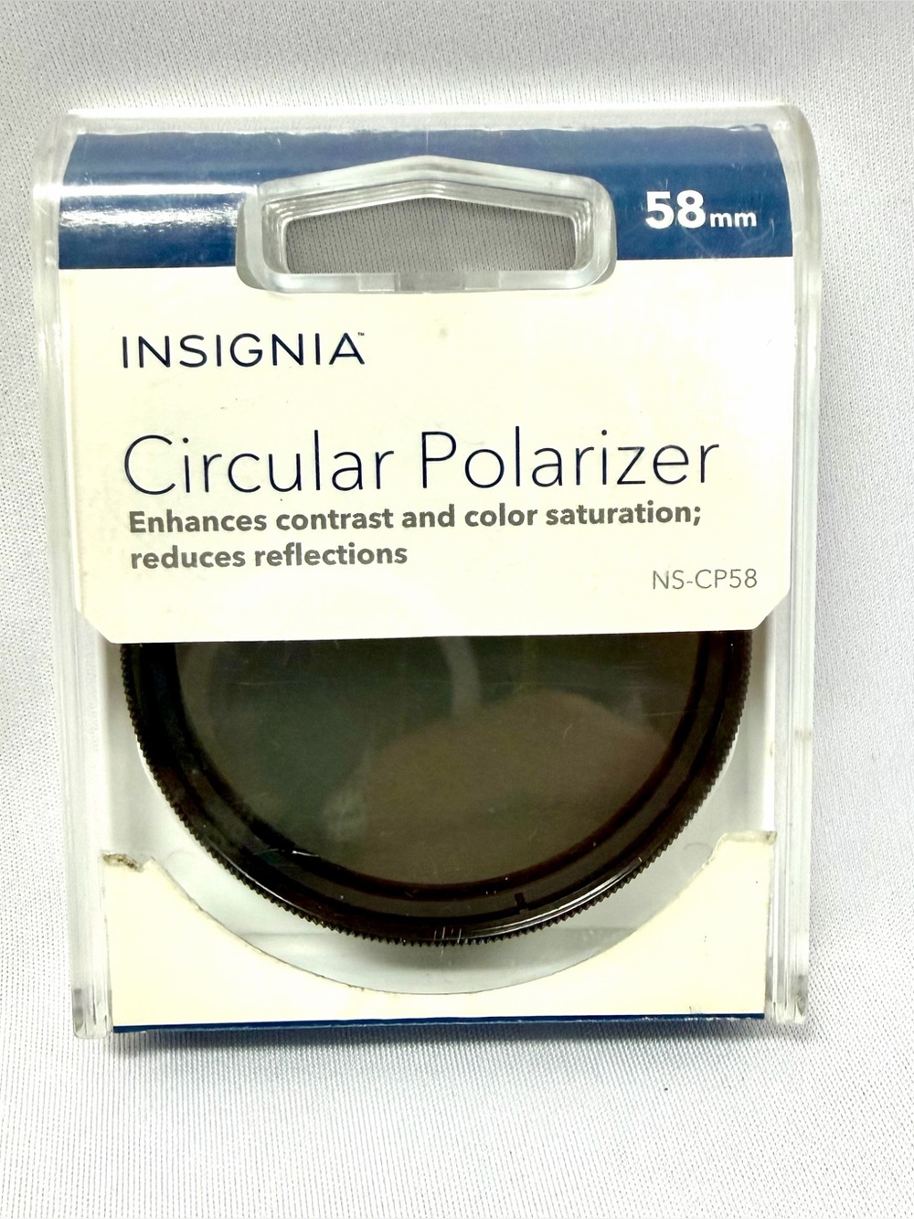 Insignia 58mm Circular Polarizer Filter - Black